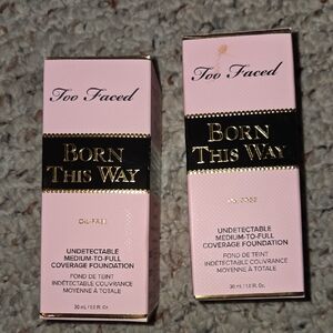 2 Too Faced Born This Way Foundation - Swan and Natural Beige